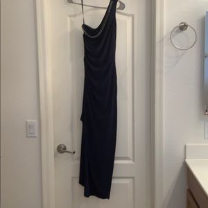 Laundry one shoulder evening dress
